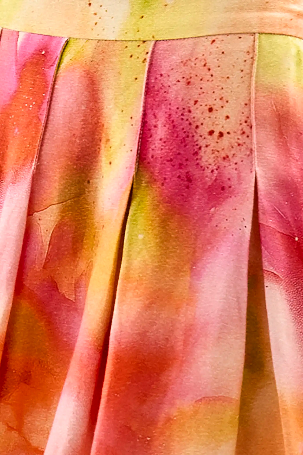 Hunter Bell Alexis Skirt Tie-Dye Pleated Midi Skirt