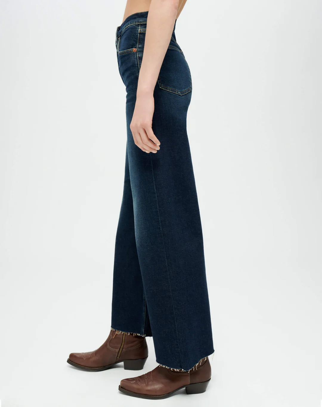 Re/Done High Rise Wide Leg Crop - Barely Worn