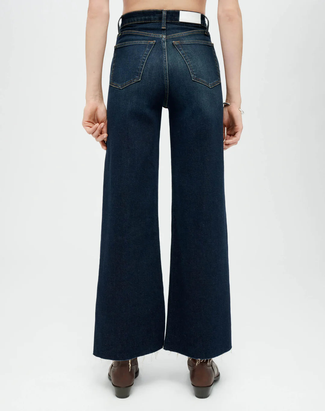 Re/Done High Rise Wide Leg Crop - Barely Worn