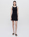 Re/Done Sporty Contrast Dress in Black