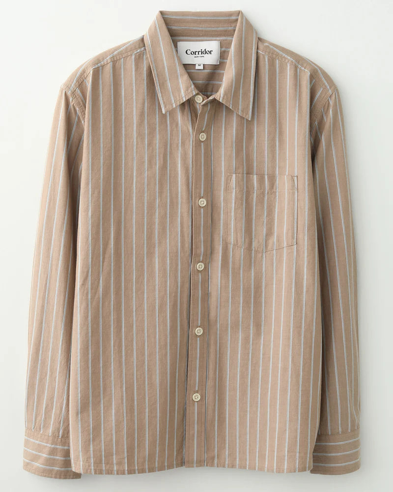 Corridor Tan Stripe Long Sleeve