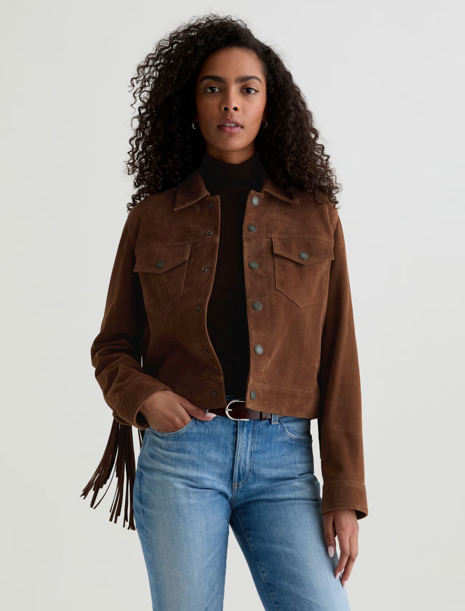 AG Molly Suede Jacket - Toffee