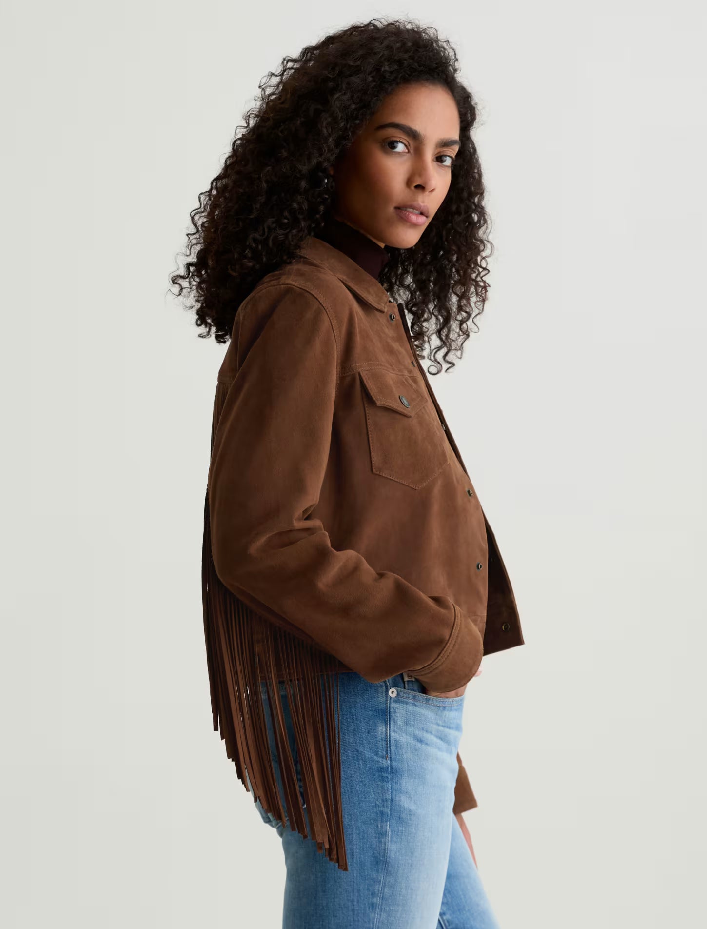 AG Molly Suede Jacket - Toffee