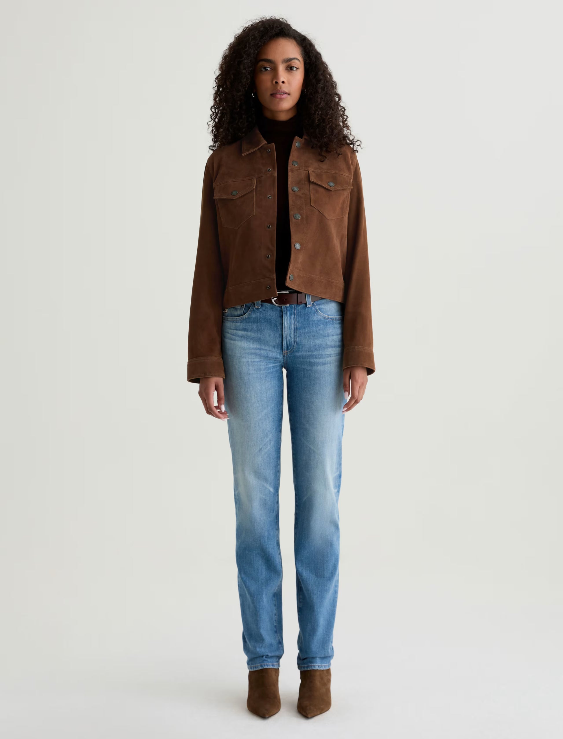 AG Molly Suede Jacket - Toffee
