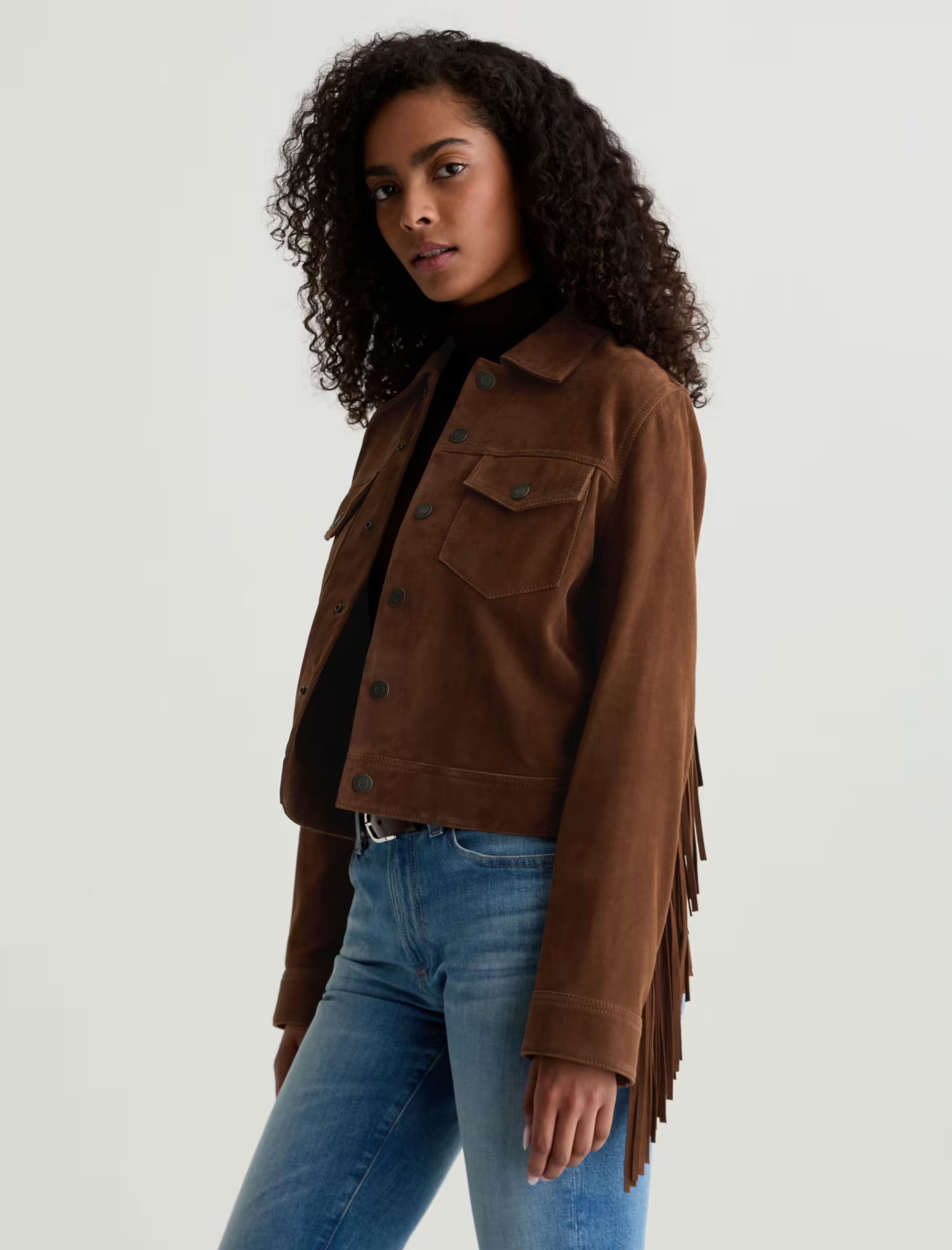 AG Molly Suede Jacket - Toffee
