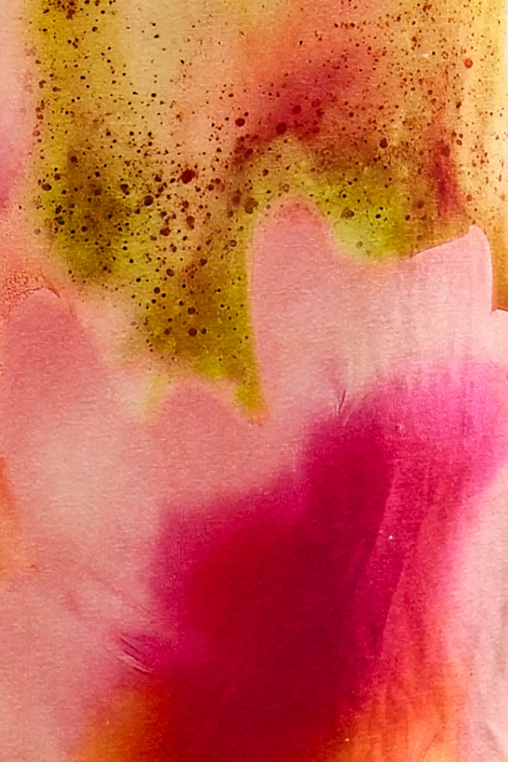 Hunter Bell Kirsten Top Elastic Waist Long Sleeve Tie-Dye Crop Top