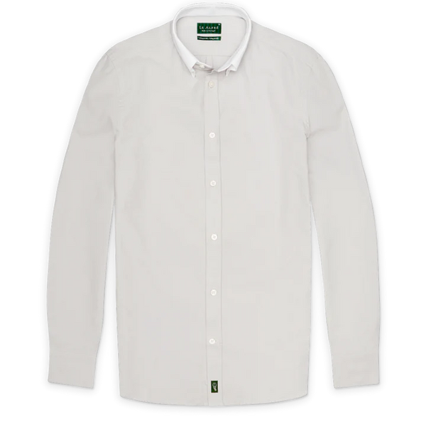 Le Alfré 'Le Original' Contrast Collar Oxford Shirt - Gray