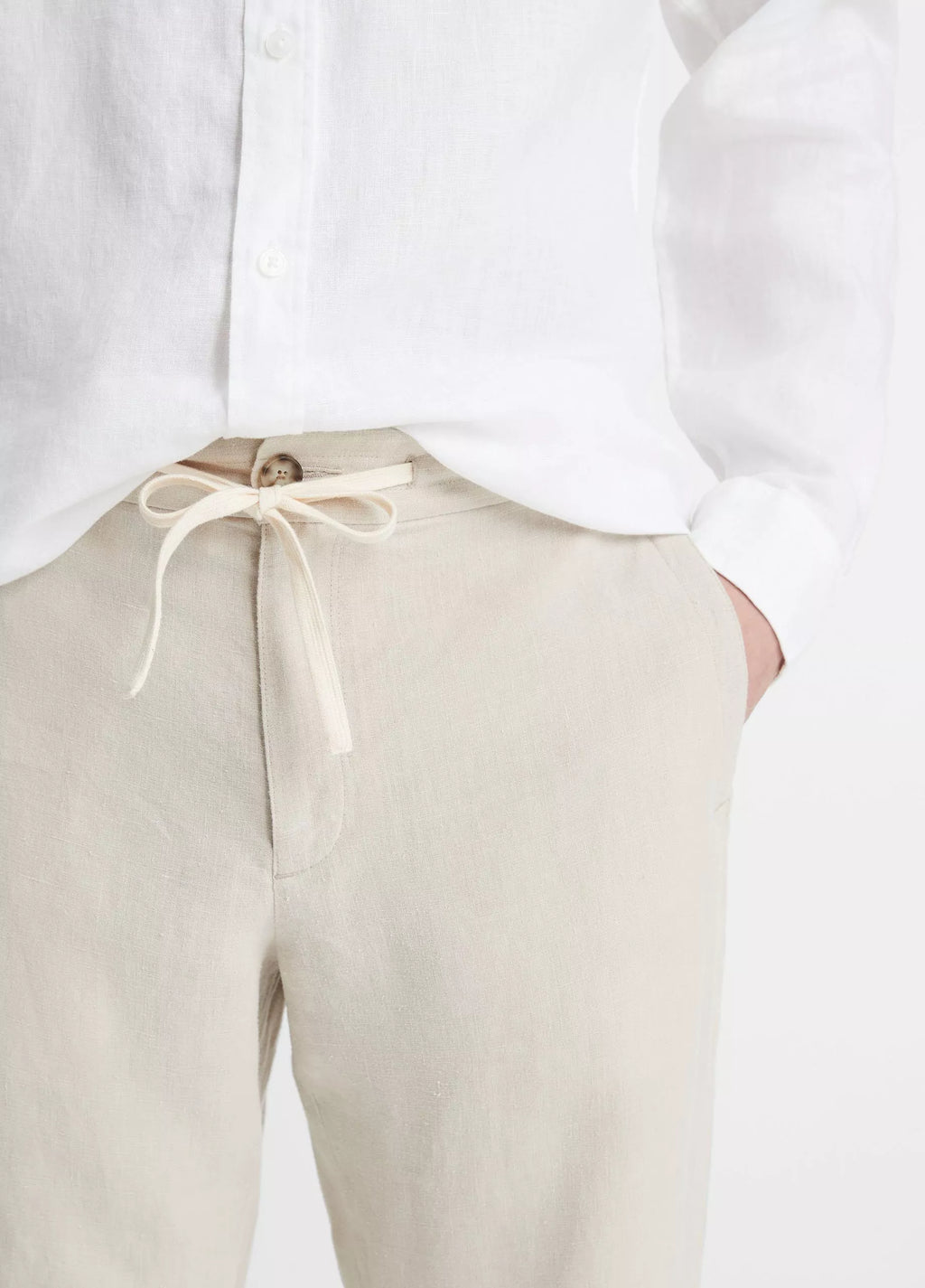 Vince Lightweight Hemp Pant - Pumice Rock