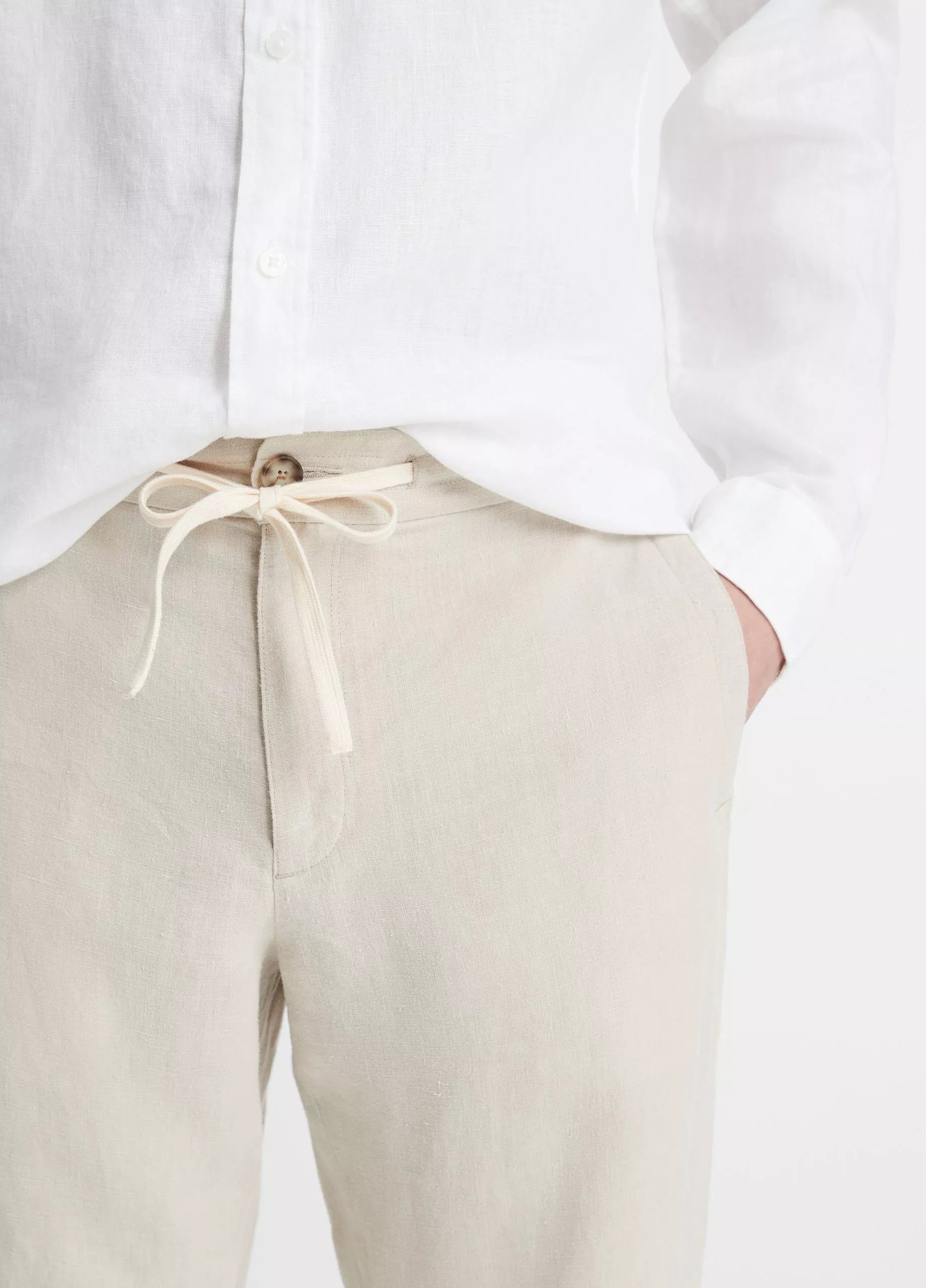 Vince Lightweight Hemp Pant - Pumice Rock