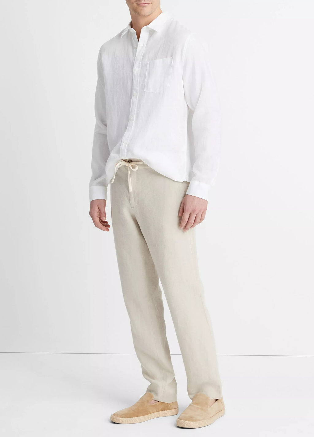Vince Lightweight Hemp Pant - Pumice Rock