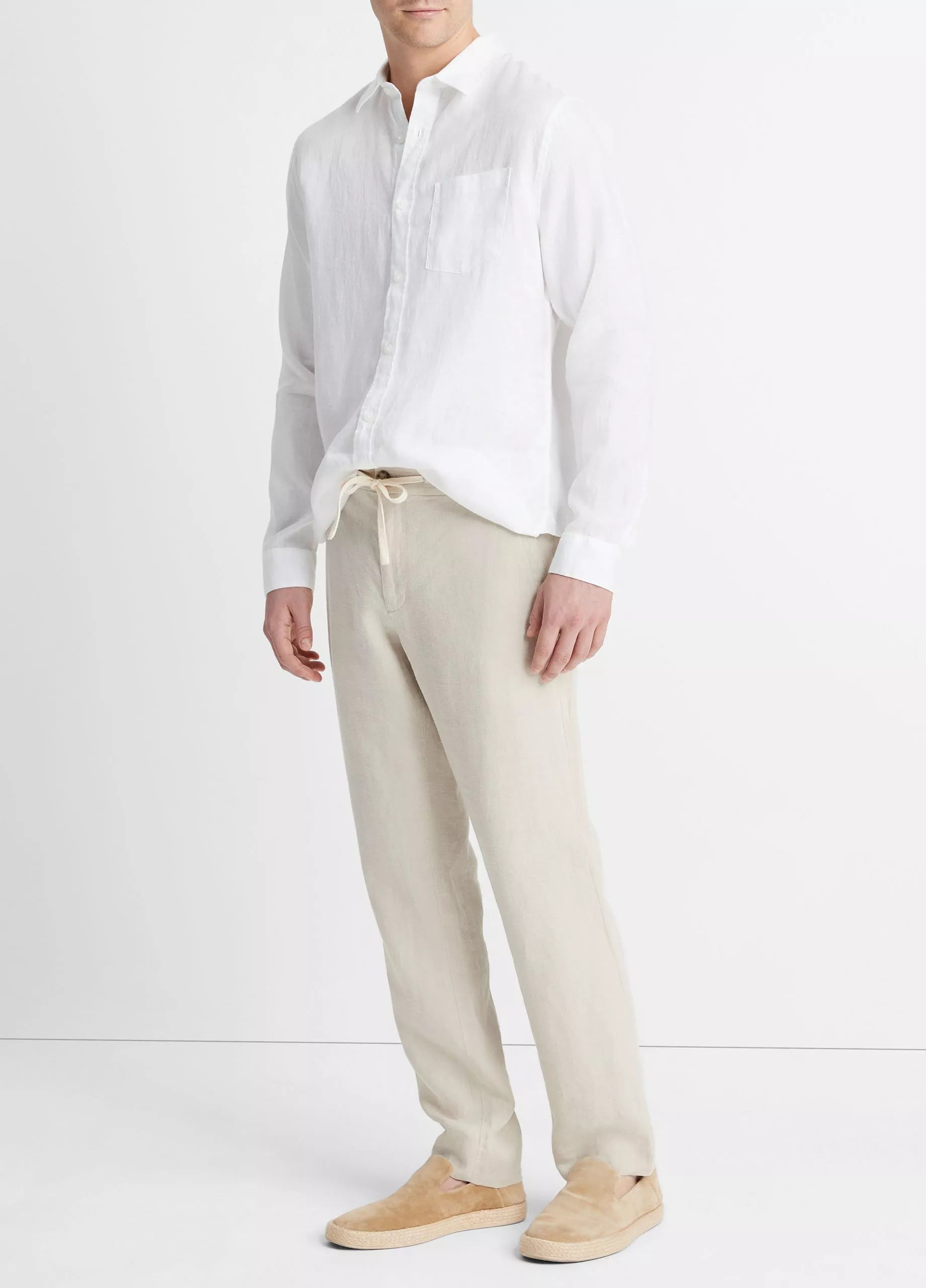 Vince Lightweight Hemp Pant - Pumice Rock