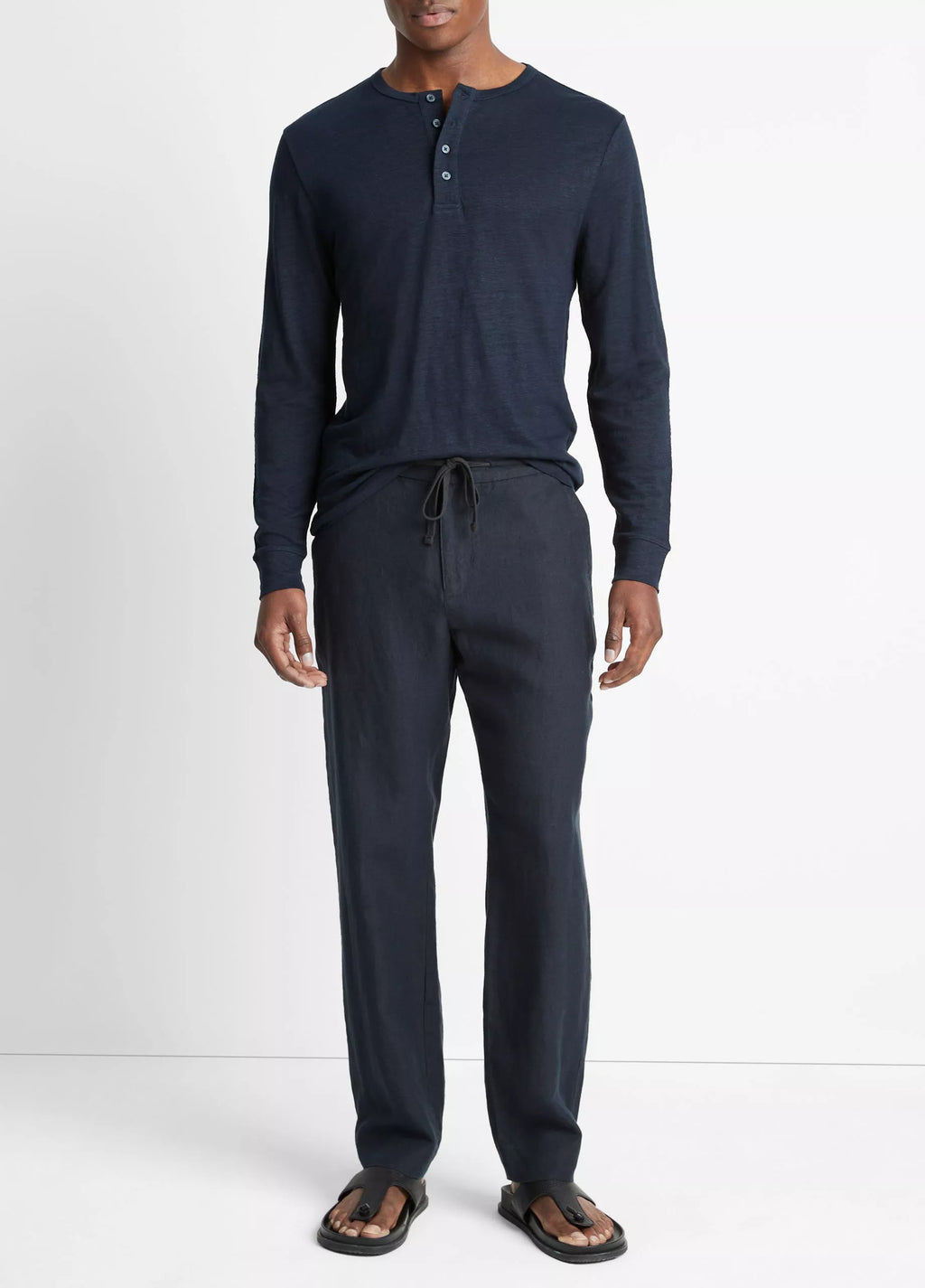 Vince Lightweight Hemp Pant  - Coastal Blue