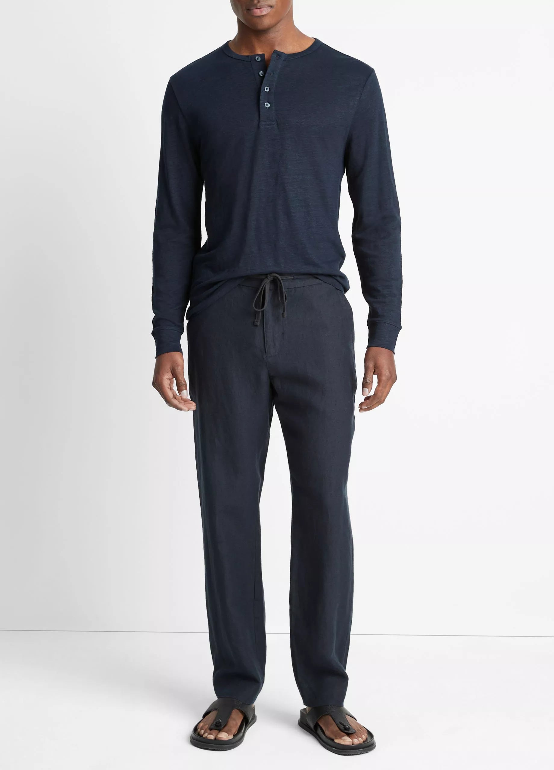 Vince Lightweight Hemp Pant  - Coastal Blue