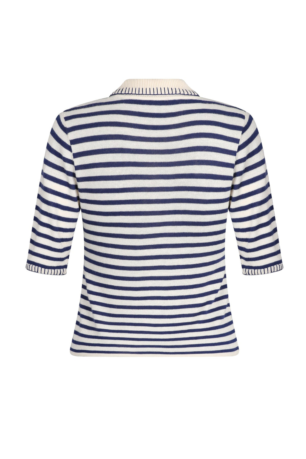 Carolina K Helena Polo Shirt - Navy Stripes
