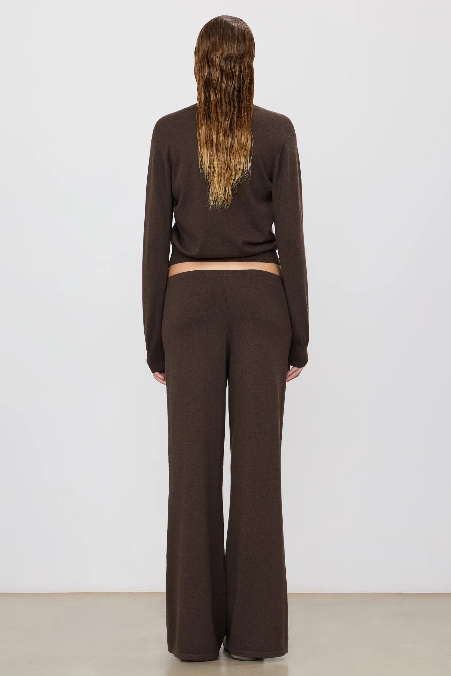 ÉTERNE Wide Leg Lounge Pant  - Mushroom