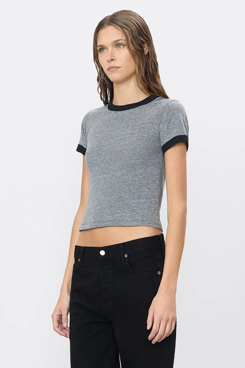 ÉTERNE Ringer Baby Tee - Tri-Blend Cotton