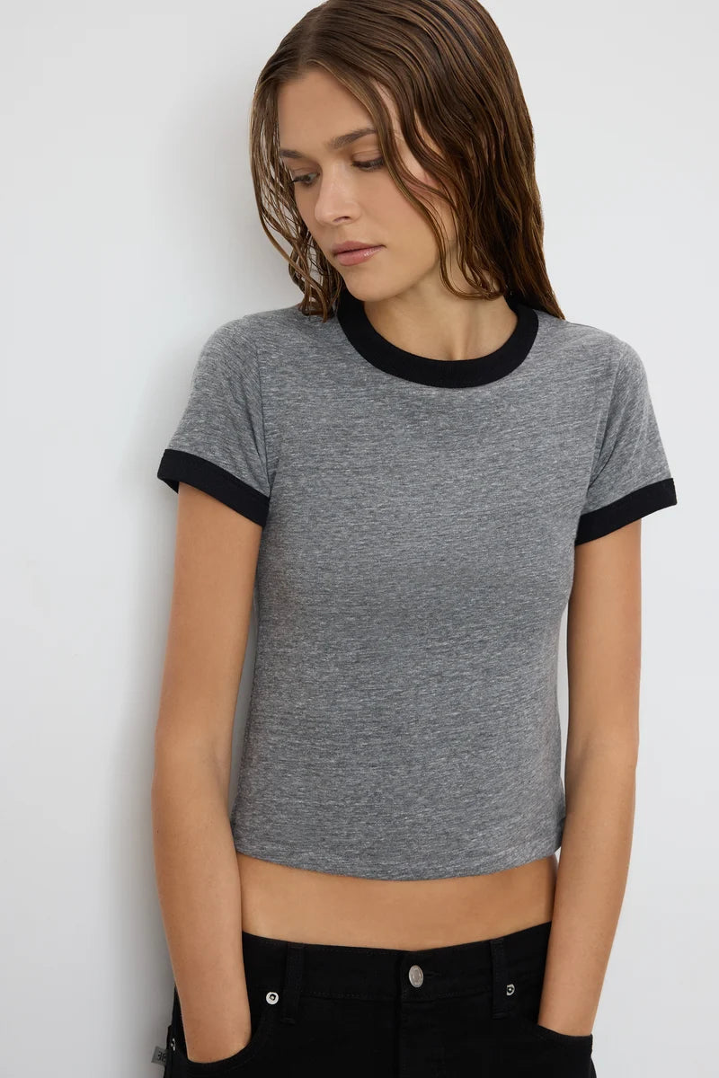 ÉTERNE Ringer Baby Tee - Tri-Blend Cotton