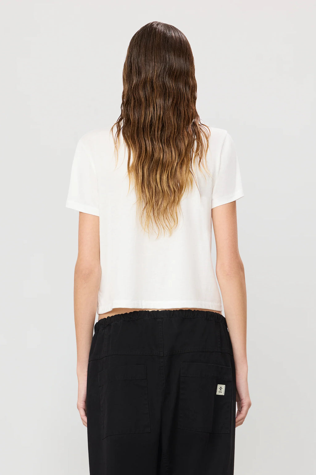 ÉTERNE Short Sleeve Boxy Tee - Ivory