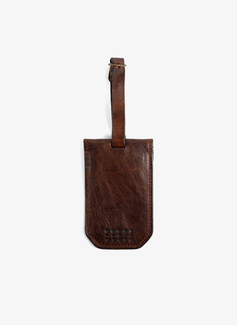 Moore & Giles Luggage Tag - Titan Milled Brown