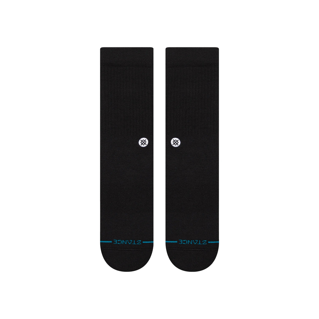Stance Icon Crew Socks - Black and White