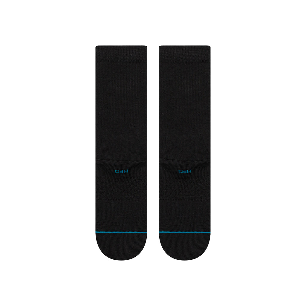 Stance Icon Crew Socks - Black and White
