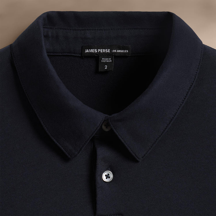 James Perse Brushed Lotus Polo - Deep