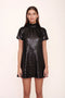 Staud Mini Ilana Dress-Black Sequin