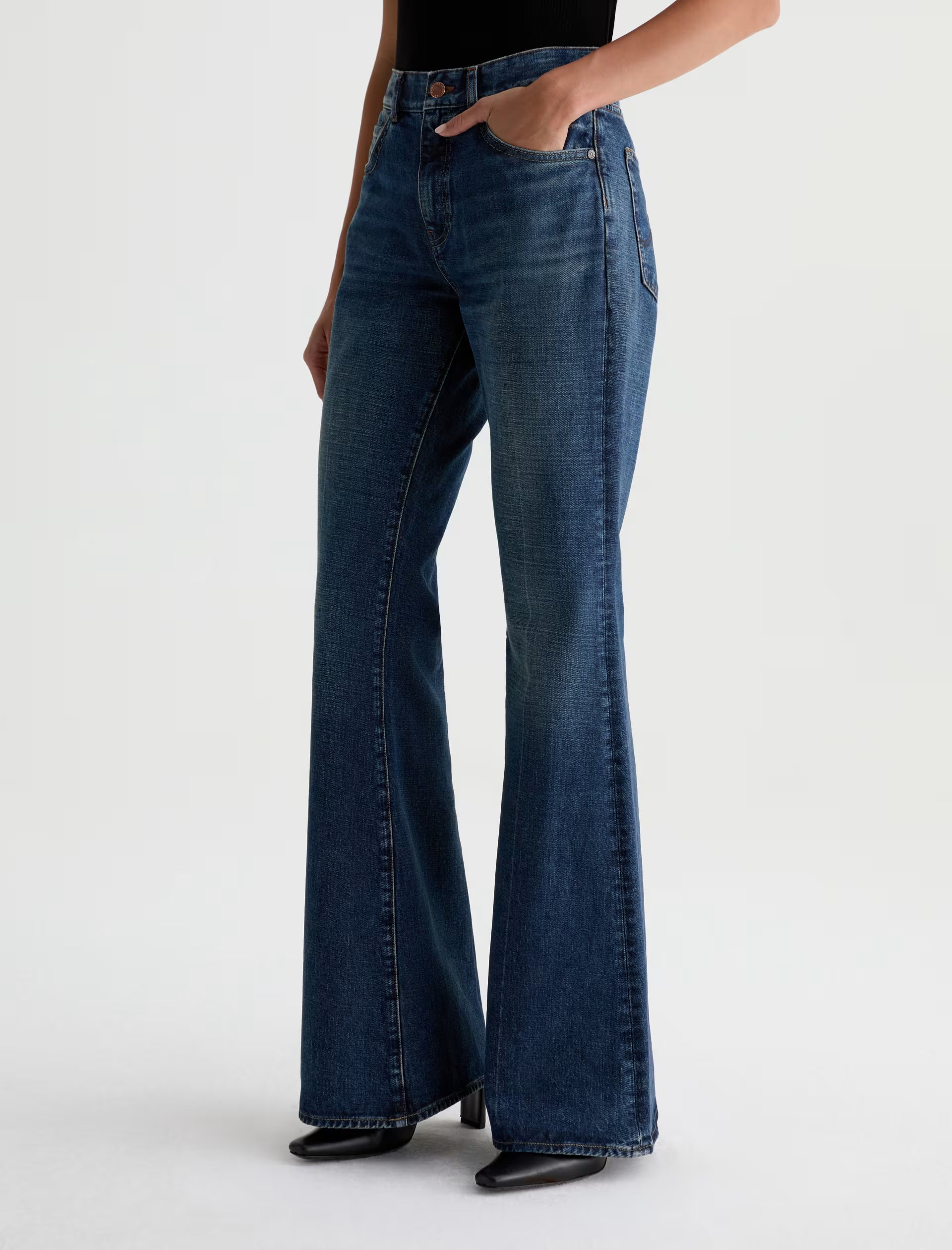 AG Georgia Jean Relaxed Flare - Indigo Tone
