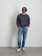 Alex Mill Marlon Sweatshirt in Lightweight Cotton Terry - Dark Navy