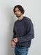 Alex Mill Marlon Sweatshirt in Lightweight Cotton Terry - Dark Navy