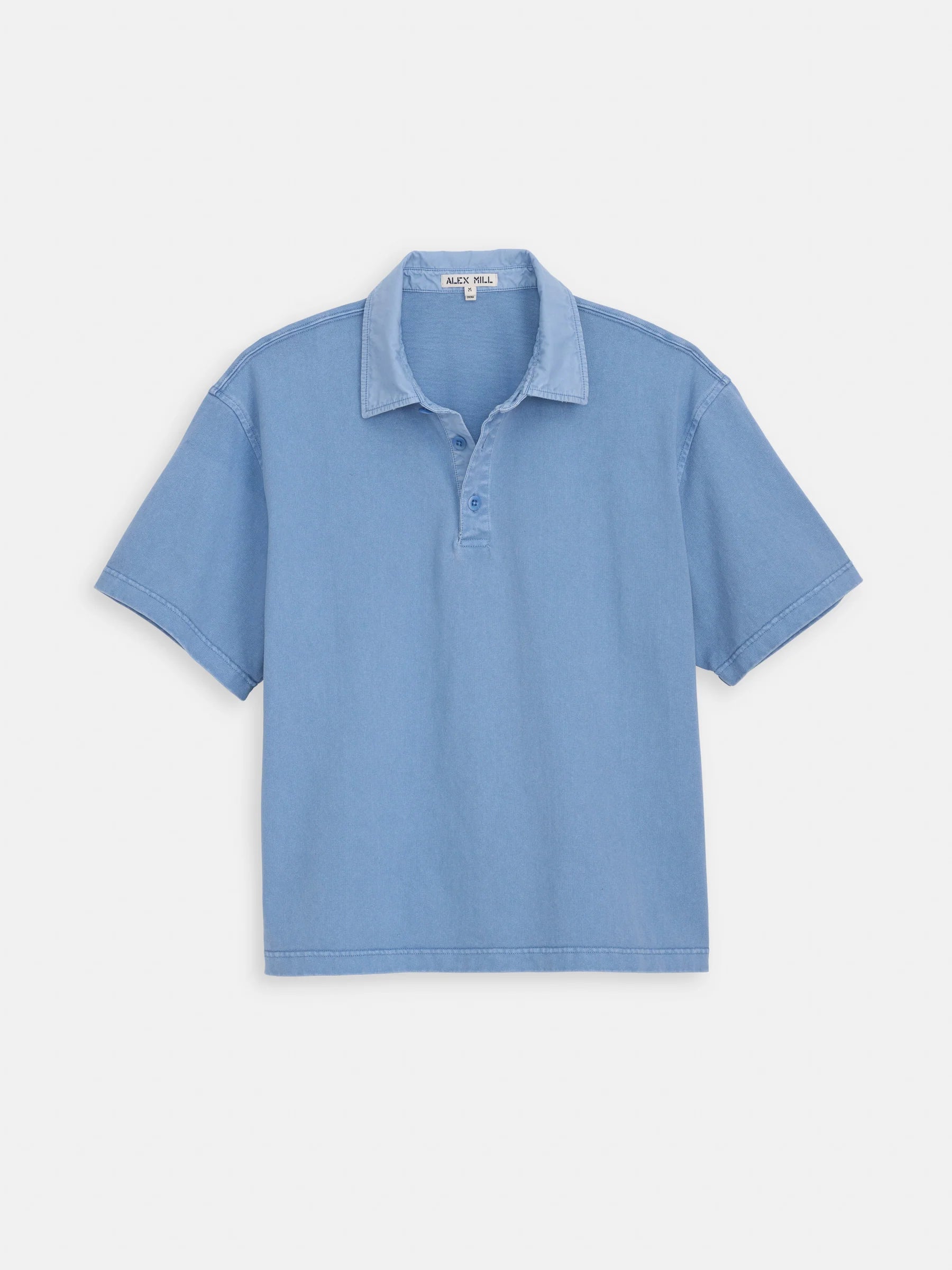 Alex Mill Lucas Polo in Heavyweight Cotton- Costal
