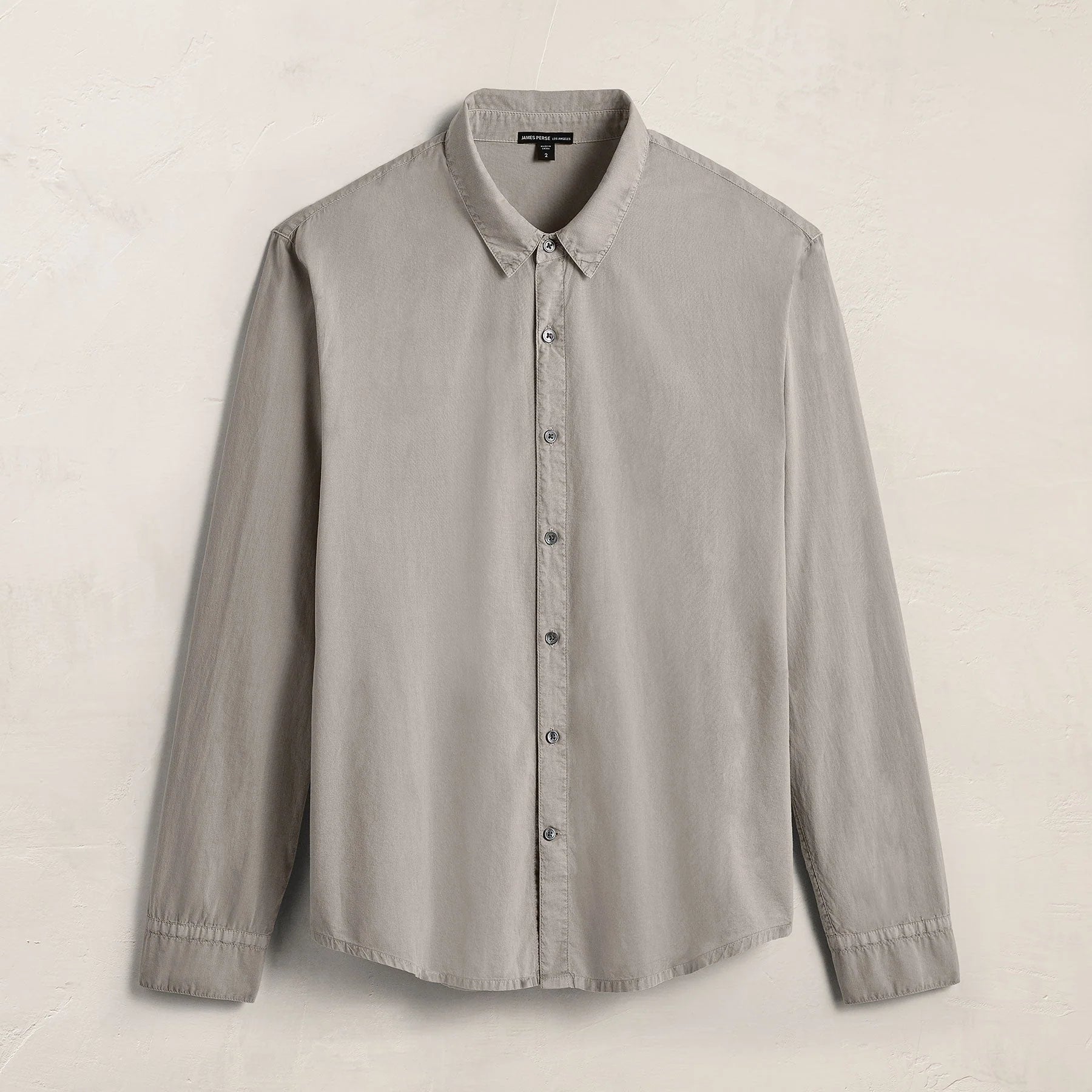 James Perse Standard Shirt- Concrete Pigment
