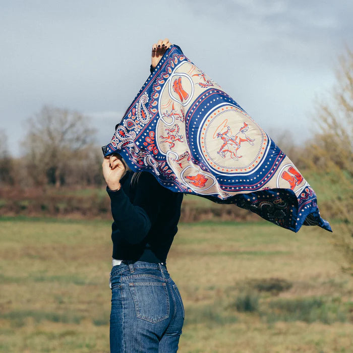 Maison Lecomte Flament Rodeo Navy Silk