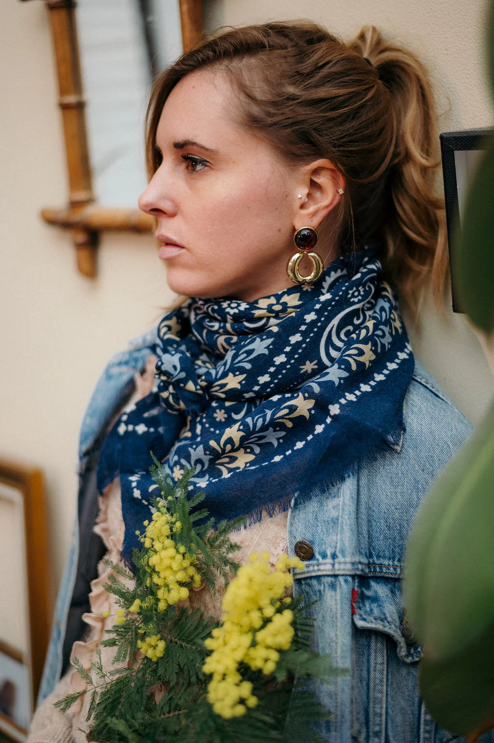 Maison Lecomte Flament Large Faro Bandana Scarf