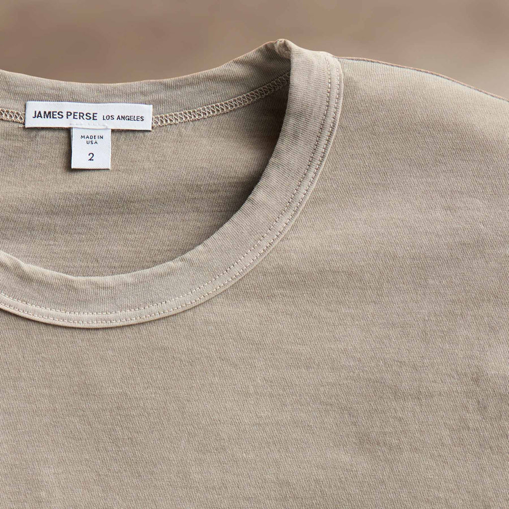 James Perse Short Sleeve Crew Neck - Overcast Pigment
