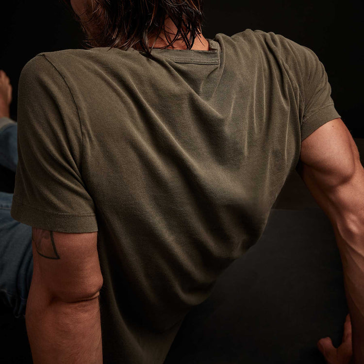 James Perse Short Sleeve Crew Neck - Platoon Pigment