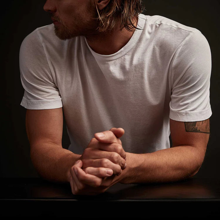 James Perse Short Sleeve Crew Neck - White