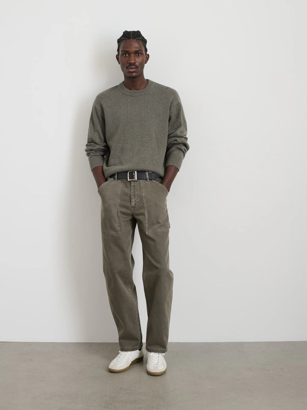 Alex Mill Painter Pant in Recycled Denim- Thyme