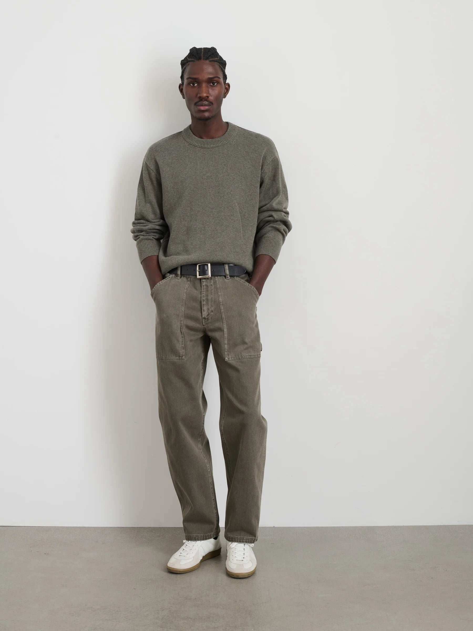 Alex Mill Painter Pant in Recycled Denim- Thyme