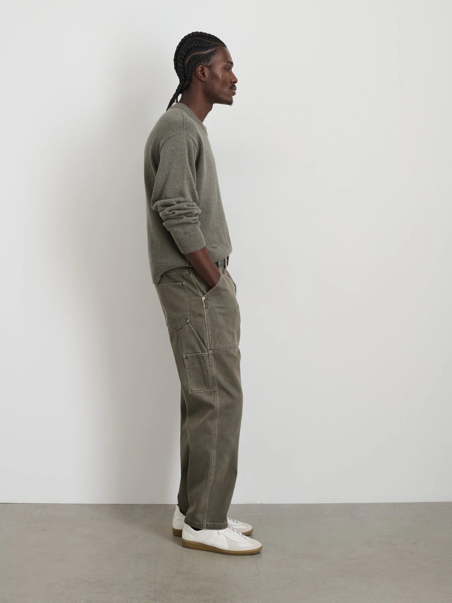 Alex Mill Painter Pant in Recycled Denim- Thyme