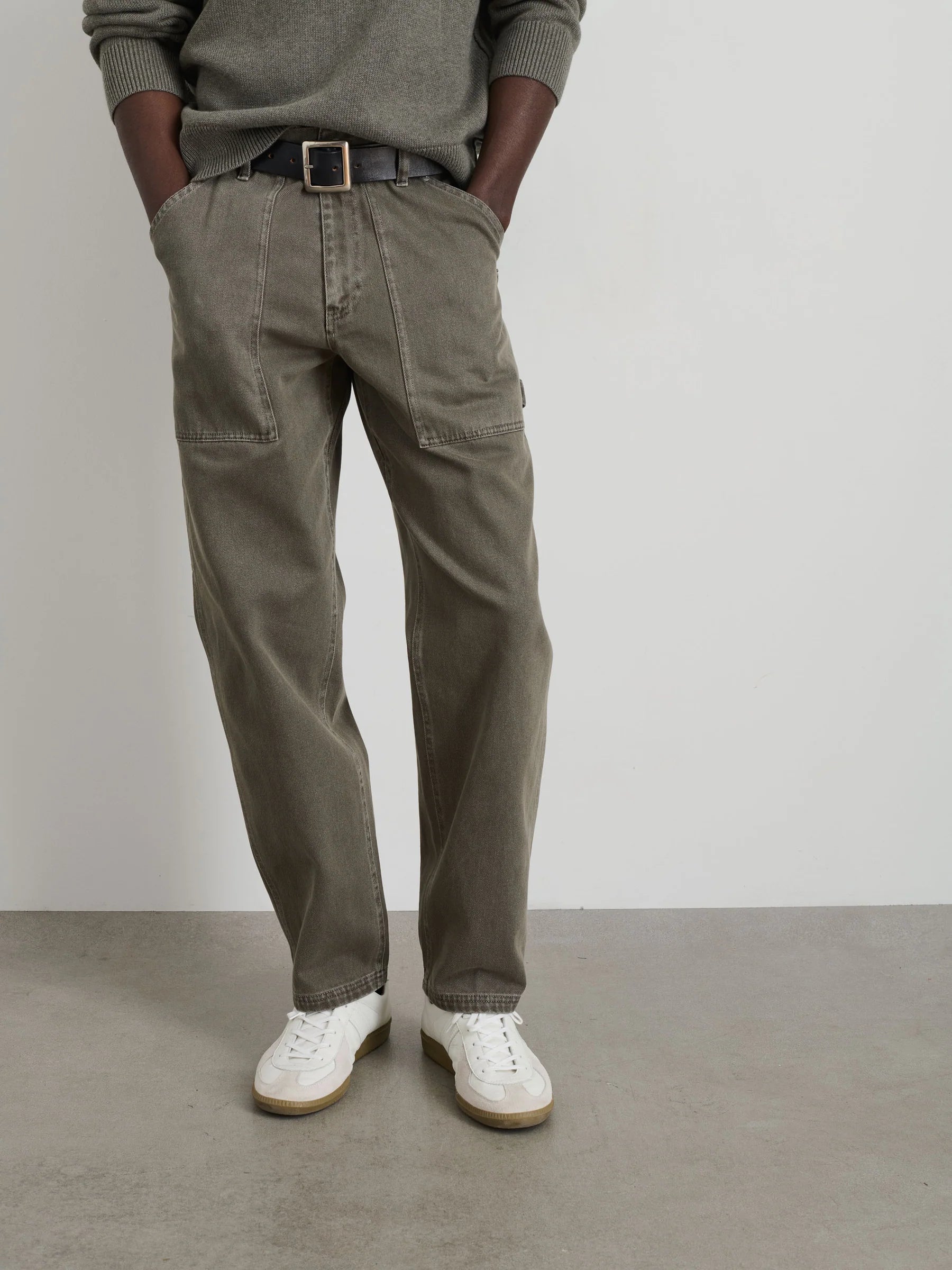 Alex Mill Painter Pant in Recycled Denim- Thyme