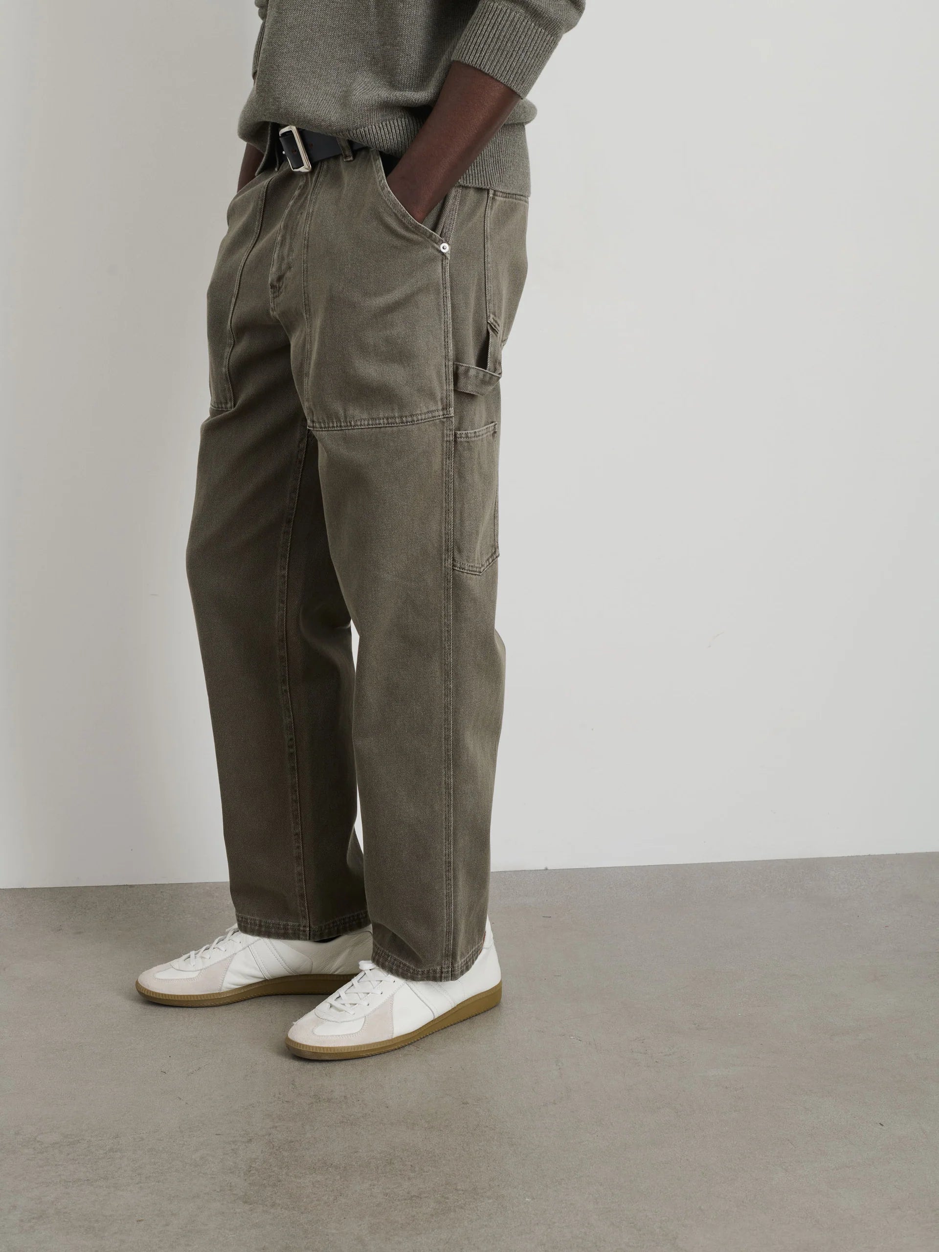 Alex Mill Painter Pant in Recycled Denim- Thyme
