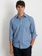 Alex Mill The Mill Shirt in Halo Stripe in Blue/Ivory