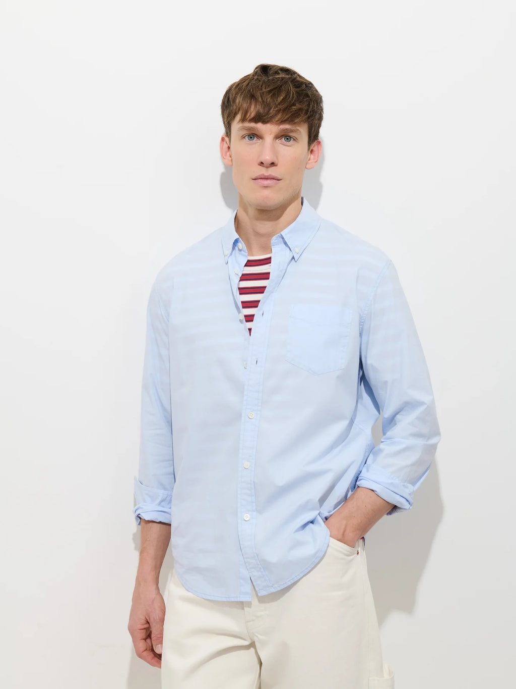 Alex Mill Mill Shirt In Cotton Poplin - Calm Blue