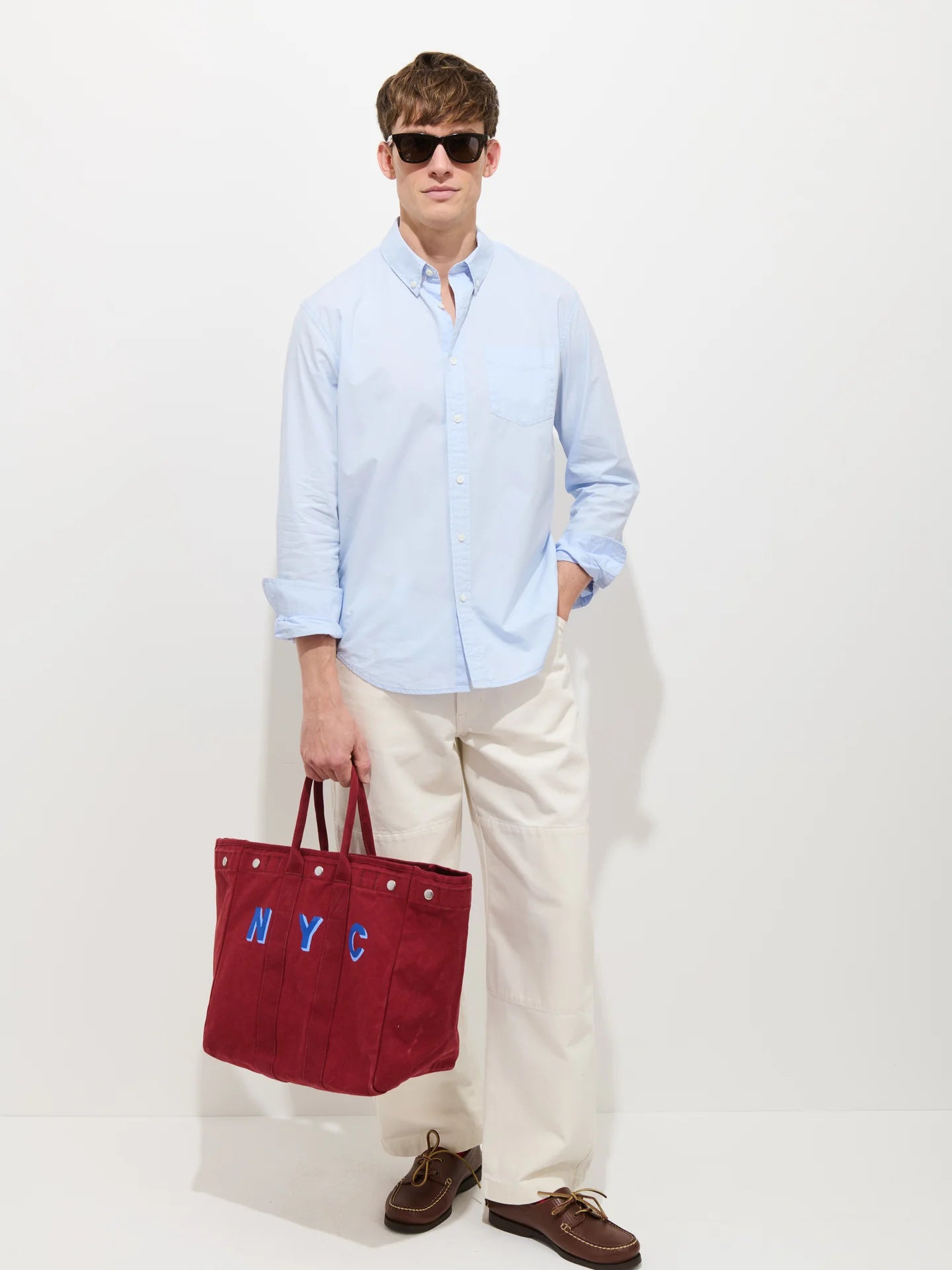 Alex Mill Mill Shirt In Cotton Poplin - Calm Blue