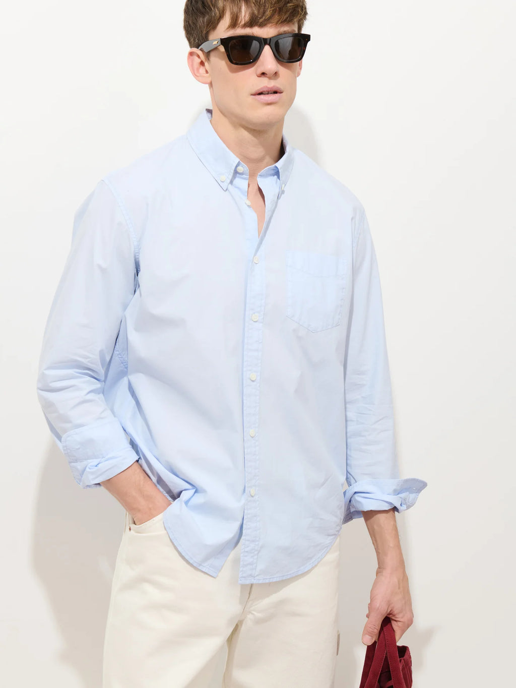 Alex Mill Mill Shirt In Cotton Poplin - Calm Blue