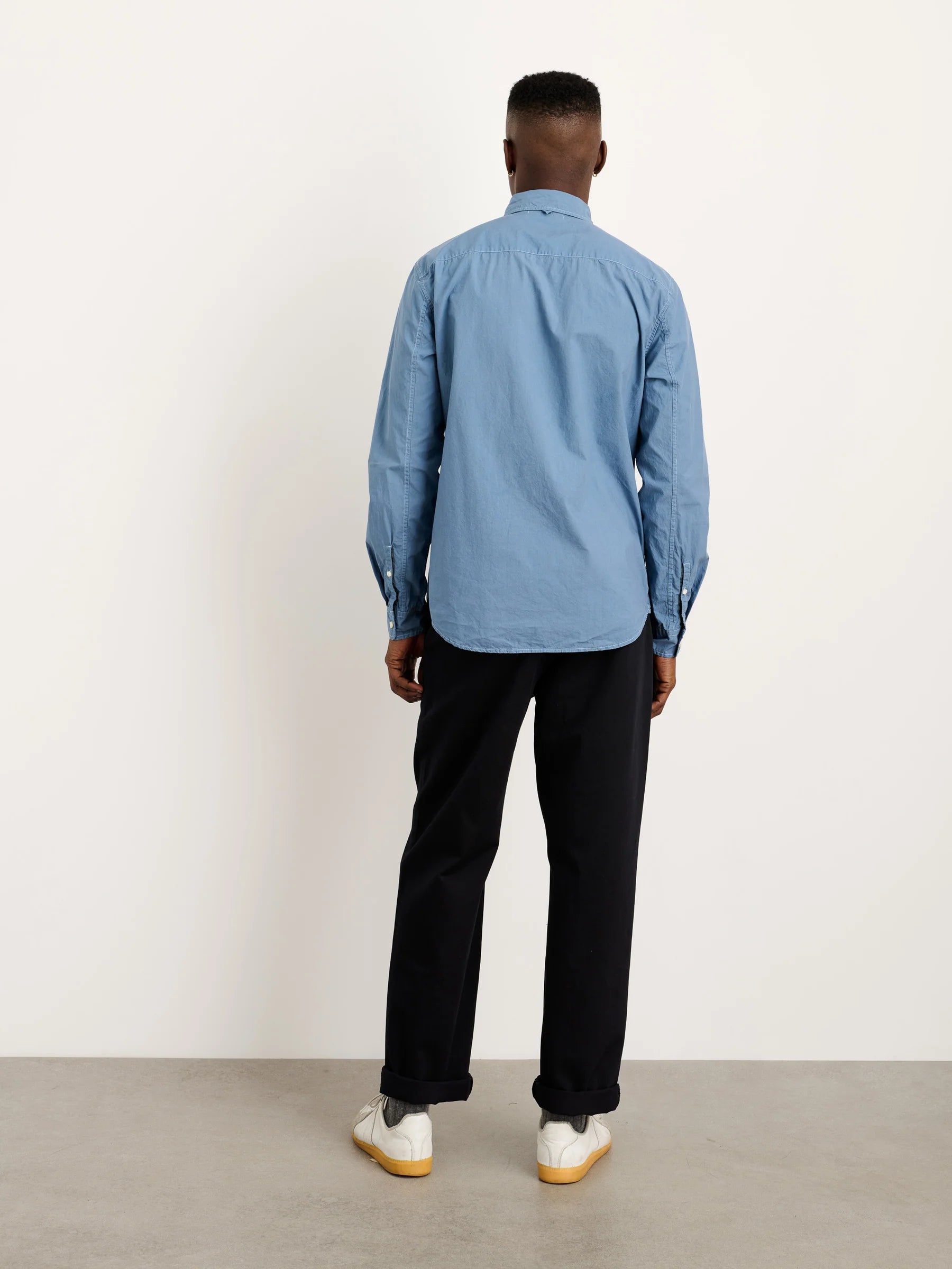 Alex Mill Mill Shirt In Cotton Poplin- Faded Dalft Blue