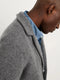Alex Mill Ribbed Cardigan in Cashmere - Heather Pewter