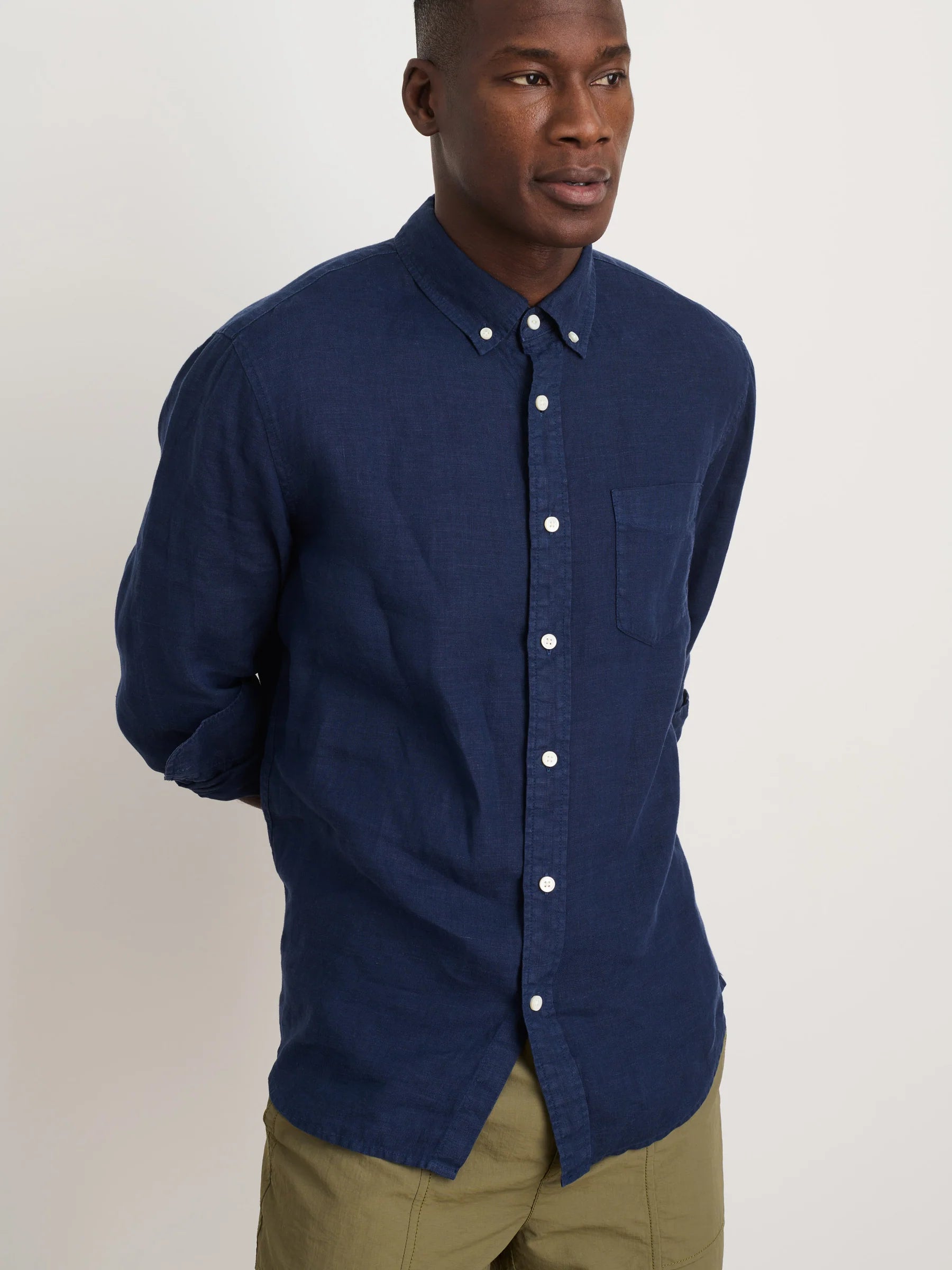 Alex Mill Linen Mill Shirt - Navy