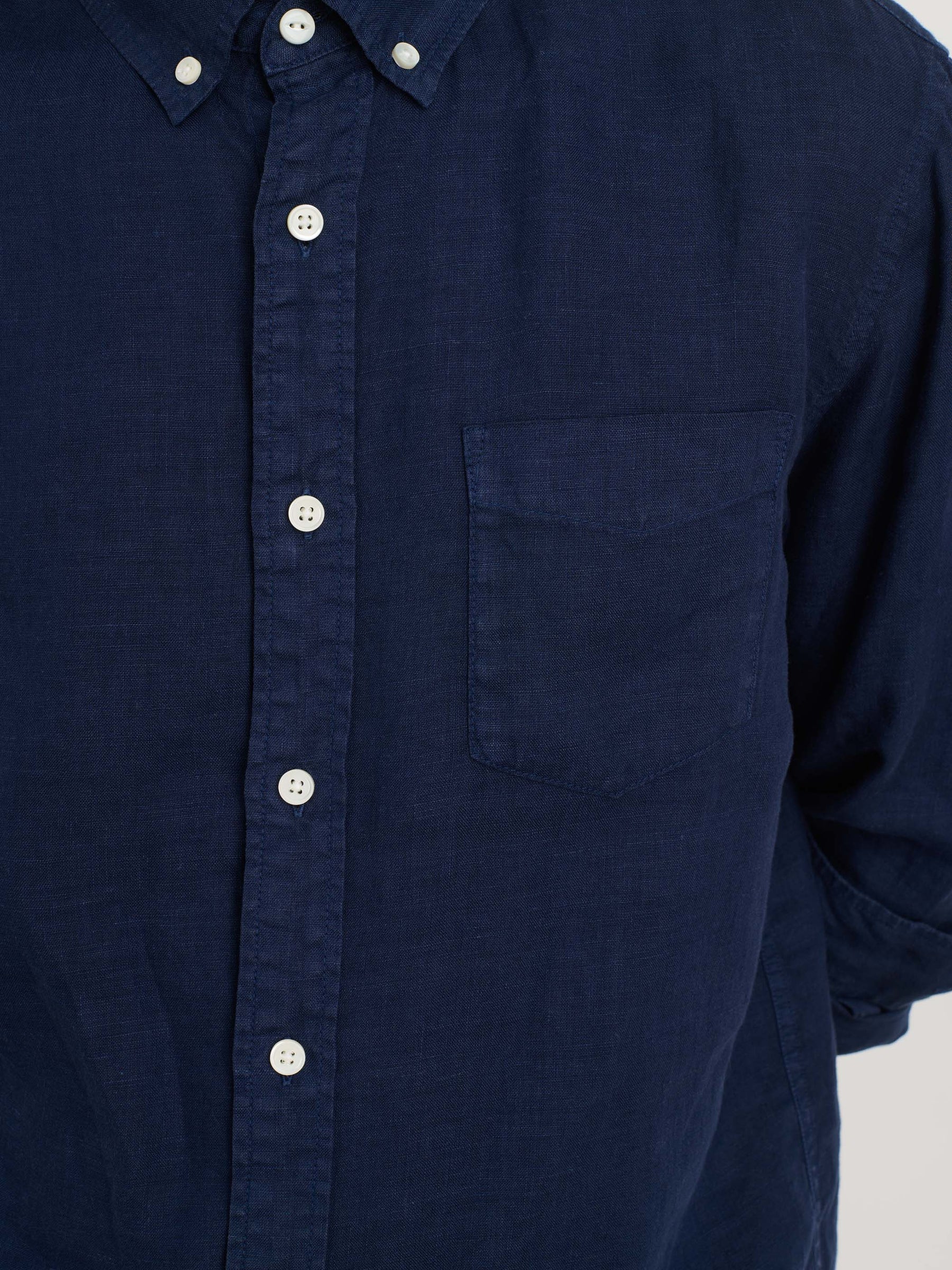 Alex Mill Linen Mill Shirt - Navy